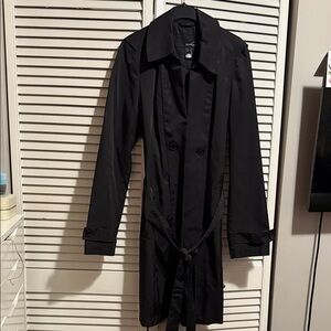 Mango Black Trench Coat